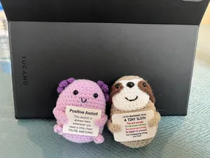 Crochet Tiny Axoloti & Tiny Sloth