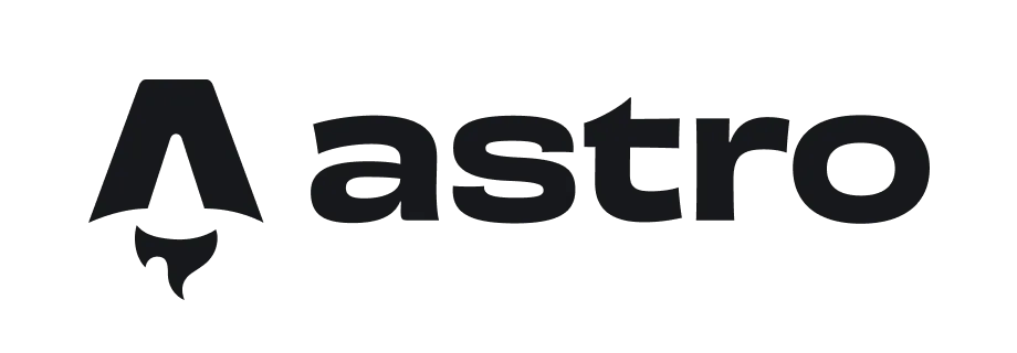 Dark Astro brand logo, on light background