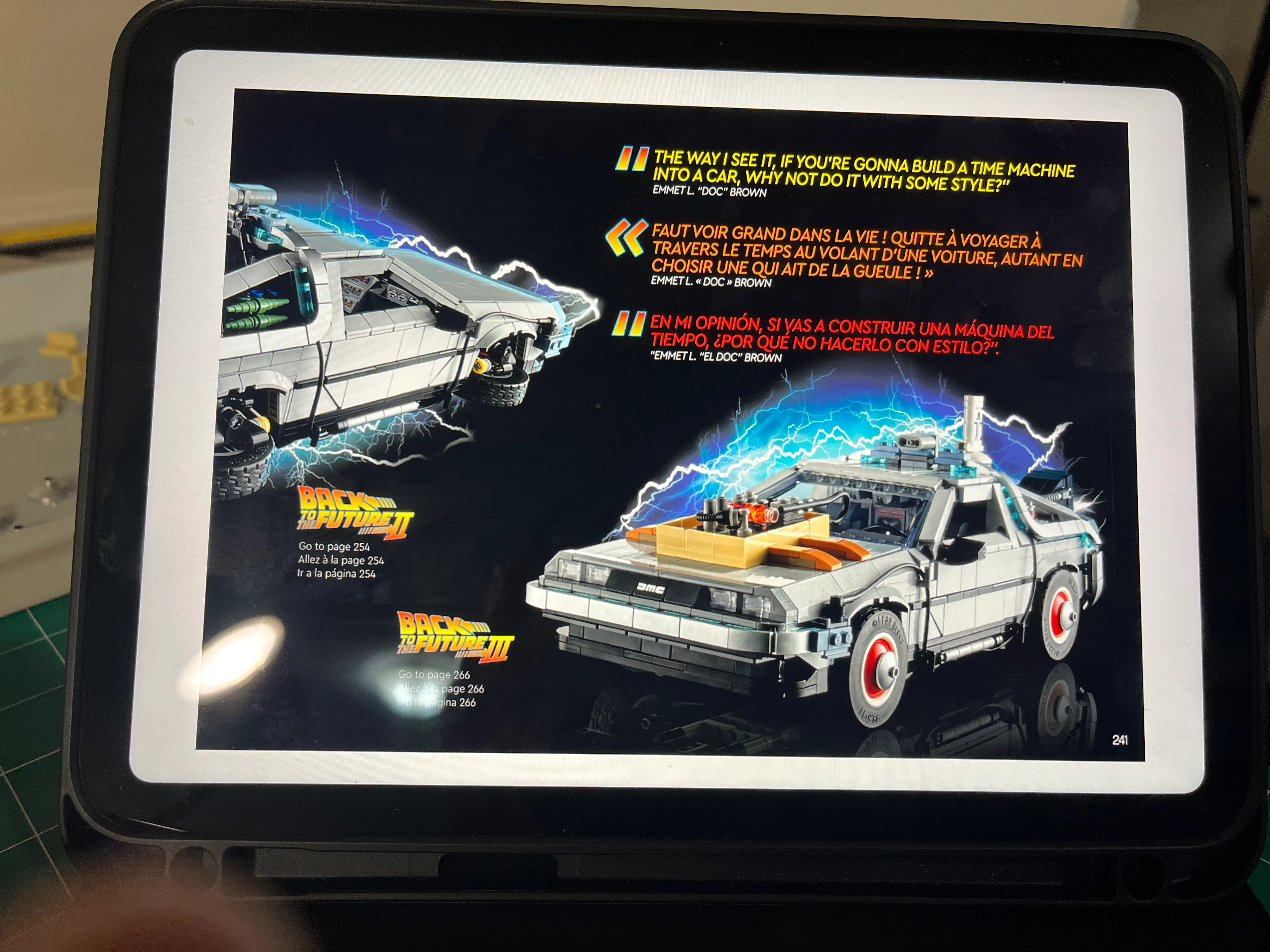 Back to the Future Lego Kit